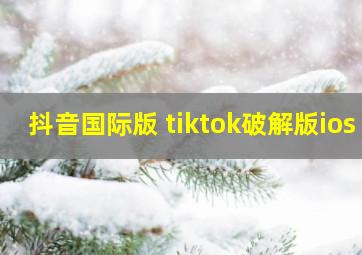 抖音国际版 tiktok破解版ios